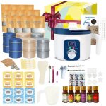 Kit de fabrication bougie parfum�e pour adultes avec fondoir cire bougie electrique cire de soja 12 pots ...