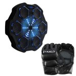 Kit de boxe musicale intelligente - hms - tb02 - bluetooth - gants mma - noir