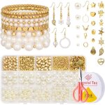 Kit de fabrication de bracelets 15 grilles 754 pièces haute luminosité perles pentagramme perles espacées ... Kit de fabrication de bracelets 15 grilles 754 pièces haute luminosité perles pentagramme perles espacées ...
