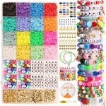 Kit de fabrication de bracelets 6000 pièces 24 grilles de perles dargile jouets de perles pour enfants ... Kit de fabrication de bracelets 6000 pièces 24 grilles de perles dargile jouets de perles pour enfants ...