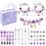 Kit de fabrication de bracelet cration de bijoux activits manuelle pour enfant - violet