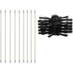 Kit brosse de chemin�e brosse kit de ramonage ccontient 9 (40cm tiges flexibles et 1 (100mm) t�te de ...