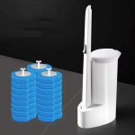 Kit de brosses wc kit de nettoyage de wc mural jetable avec 16 têtes de rechange en silicone plat et ... Kit de brosses wc kit de nettoyage de wc mural jetable avec 16 têtes de rechange en silicone plat et ...