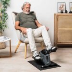 Kit bundle sport fitness p�dalier + tapis - p�dalier statique - velora - tapis antid�rapant - r�sistance ...