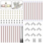 Kit de c�bles de connexion - led - 3528 / 2835 - 54 pi�ces - 2 broches - multicolore