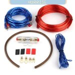 Kit de c�bles damplificateur de voiture kit de c�bles dinstallation de haut - parleurs damplificateur ...