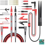 Kit de cbles test 21 en 1 multimtre avec pinces crocodile sonde et fiches banane