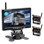 Kit cam�ra de recul sans fil 7avec �tanche ip67enregistrement vid�opour camions / remorques / bus / voitures ...