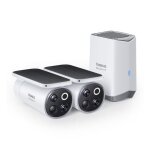 Kit camra de surveillance - baseus - 2x camras - 3k - 16gb - panneau solaire - ip67