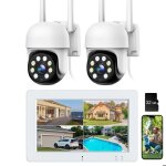 Kit caméra de surveillance wifi exterieur sans fil 360° avec 7 écran nvr audio bidirectionnel vision ... Kit caméra de surveillance wifi exterieur sans fil 360° avec 7 écran nvr audio bidirectionnel vision ...