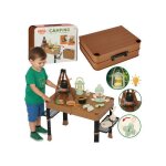 Kit de camping pour enfants table pliante valise + accessoires de voyage camping lumi�re led effet vapeur ...