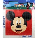 Kit canevas complet portrait de mickey 12 x 12 cm enfant