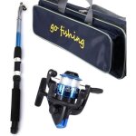 Kit canne à pêche rétractable et moulinet télescopique canne à pêche léger et portable Kit canne à pêche rétractable et moulinet télescopique canne à pêche léger et portable