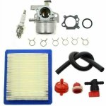 Kit carburateur avec filtre � air 799866 compatible avec les moteurs briggs & stratton 790845 799871 ...