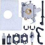 Kit de carburateur pour stihl ms180 ms170 018 017 pour la trononneuse en glucides zama avec la ligne ...