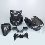 Kit carénage 5 pièces noir brillant aplus pour scooter piaggio 50 zip sp Kit carénage 5 pièces noir brillant aplus pour scooter piaggio 50 zip sp