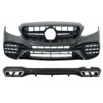 Kit carrosserie pour mercedes classe e w213 16 - 2019 e63 design embouts d�chappement pare - chocs