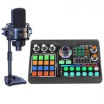 Kit de carte son professionnel pour podcast microphone pc smartphone ordinateur portable ordinateur vlog ...