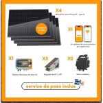 Kit panneaux solaires au sol - dmegc - 4 modules de 500wc ( + pose incluse)