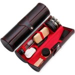 Kit de cirage chaussures - (10 pcs) kit de cirage tr�s complet de voyage avec bo�tier �l�gant en cuir ...