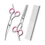 Kit de ciseaux de toilettage pour chien avec ciseaux de toilettage  pointe ronde de scurit - ciseaux ...