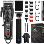Kit de coiffeur professionnelcoupe de cheveux pour hommemachine � cheveux sans filcoupe barbe et cheveux ...