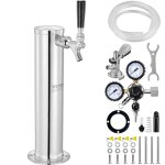 Kit colonne  bire pression  trois robinets - vevor - 175 x 115 x 435 mm - coupleur de ft systme ...