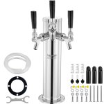 Kit colonne  bire pression  trois robinets - vevor - 175 x 115 x 435 mm - distributeur de bire boisson ...