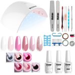 Kit complet 36w lampe uv led s�choirs � ongles 6 vernis semi permanent vernis gels top base coat manucure ...