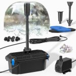 Kit complet de filtration de bassin biling avec pompe 2500 l / h pour bassins extrieurs - pompe et filtre ...