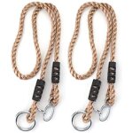 Kit de cordes pour balan�oire - okz - 2 cordes r�glables - 110 - 180 cm - suspension incluse - polypropyl�ne ...