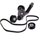 Kit de courroies daccessoire tendeur de courroie for ford mondeo iii b5y 2. 0 16v di / tddi / tdci 1102827 ...