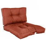 Kit de coussins pour salon de jardin capitonnés - 50 x 50 cm - terracotta - linxor Kit de coussins pour salon de jardin capitonnés - 50 x 50 cm - terracotta - linxor