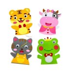 Kit couture enfant 4pcs patron couture enfant kit de couture en feutre kit couture animaux kit couture ...