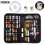 Kit de couture ensemble 182pcs accessoires de couture set de couture pour voyage maison applicable au ...
