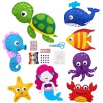 Kit de couture en feutre pour enfants kit de bricolage en feutre animaux marins kit de couture pour dbutants ...