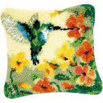 Kits de cr�ation de tapis en crochet latch hook avec des animaux kit de coussin pour tapis pour adultes ...