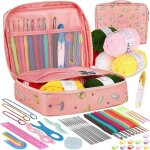 Kits de crochet pour d�butants adultes kit de d�marrage de tricot comprenant des crochets en m�tal de ...