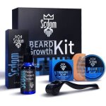 Kit de croissance de la barbekit pour faire pousser la barbe pour les hommes avec derma roller en titane ... Kit de croissance de la barbekit pour faire pousser la barbe pour les hommes avec derma roller en titane ...