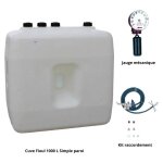 Kit cuve fioul 1000 l simple paroi + kit aspiration roth + jauge