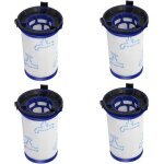 Kit daccessoires de filtre de rechange hepa 4 pices pour aspirateur rowenta air force 360 rh9037 rh9038 ...
