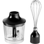 Kit daccessoires pour mixeur plongeant2 pices : hachoir et fouetacier inoxydable / noir