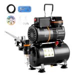 Kit darographe - vevor - compresseur dair  double ventilateur - 03 mm - rservoir de stockage dair ...