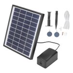 Kit dair de fontaine de panneau r�glable de pompe solaire micro de bassin de cc de 10v 6w avec la pierre ...