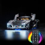 Kit d�clairage led kit d�clairage t�l�commande pour lego 42173 koenigsegg jesko absolut