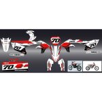 Kit deco pour moto cross yamaha yzf 250 450 yzf250 yzf450 250yzf 450yzf 2024 2025 serie 70th anniversary ...
