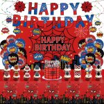 Kit de dcoration danniversaire motif de spider - man bannire grande dcoration de gteau?style anime ...