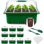Kit de démarrage pour plantes mini serre 10 pièces 120 cellules intérieure plateau semis bac pépinière ... Kit de démarrage pour plantes mini serre 10 pièces 120 cellules intérieure plateau semis bac pépinière ...