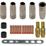 Kit dentretien de pointe de contact pour buse de soudage mb15 15ak mig mag (10 tubes de contact m6 08 ...
