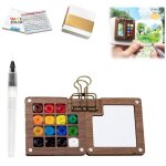 Kit de dessin kit aquarelle tobios coffret aquarelle portable de voyage - mini kit de peinture avec palette ... Kit de dessin kit aquarelle tobios coffret aquarelle portable de voyage - mini kit de peinture avec palette ...